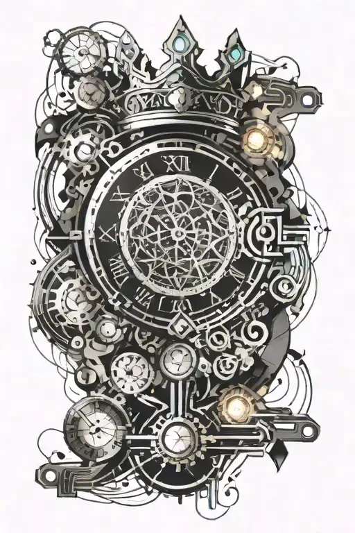 Crown And Clock Melting