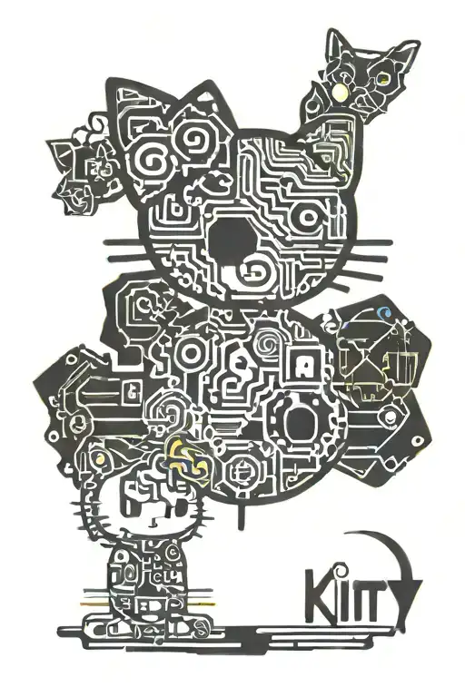 Semicolon And Hello Kitty