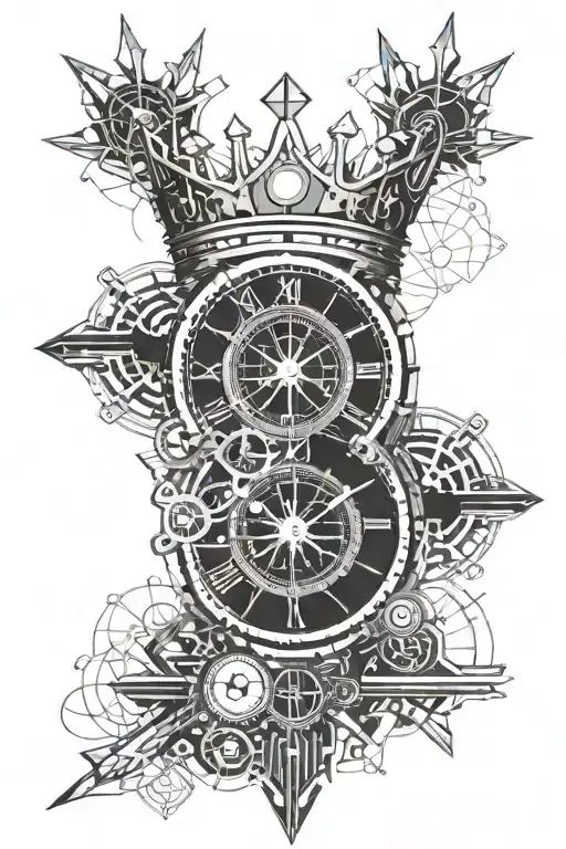 Crown And Clock Face