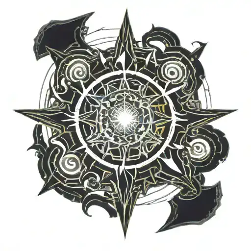 Tangled Sun Tattoo From Rapunzel Themed