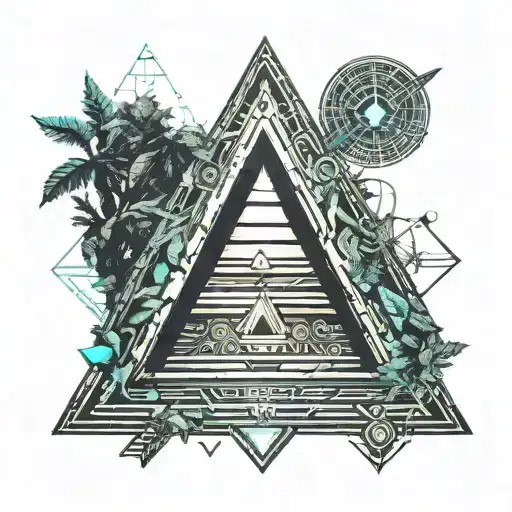 Illuminati Pyramid Being Built With Magic In The Forest