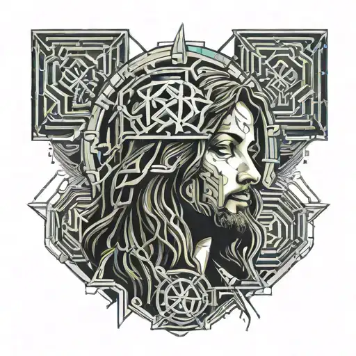 Jesus Christ Tearing Her Own Skin