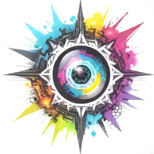 Colorful Black Hole Explosion