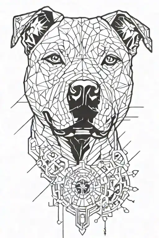 Dog Paw Whith A Pittbull Inside