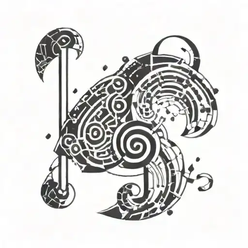 Ice Music Note Cyber Sigilism