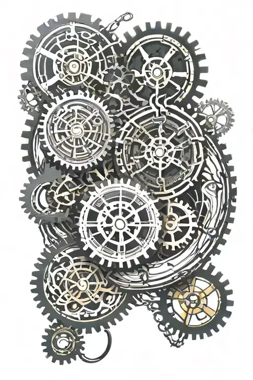 Steampunk Clock Gears