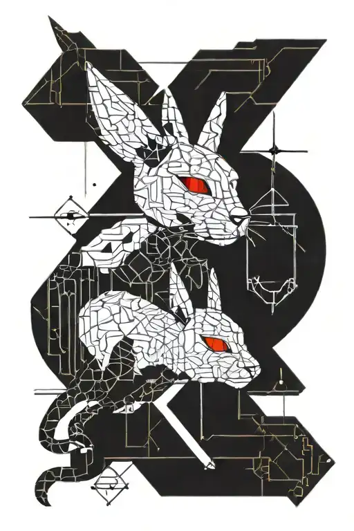 Cat Rabbit Sagittarius Horizontal