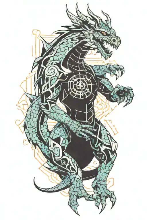 Armour Holding Dragon