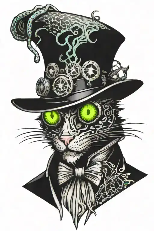 Cat Cthulu Tentacles Plague Doctor