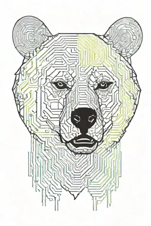 Bear Head Electronic Circuit Board Forming The Shape