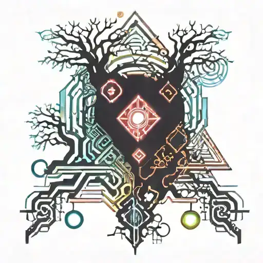 Neotribal Tree Intertwined