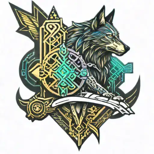 Money Rose Ankh Wolf