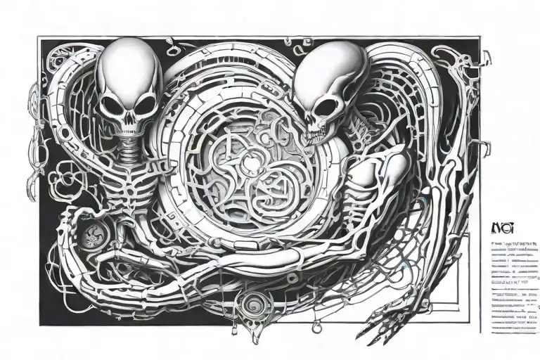 Giger Alien In Love With The Human Soul Interstellar