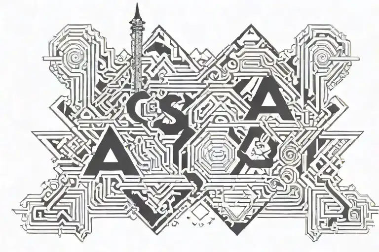 Casa Lettering Tattoo Word