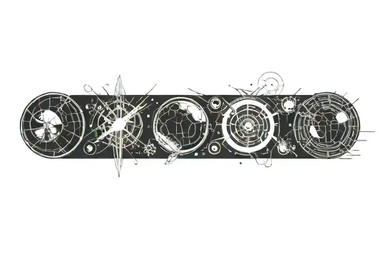 Planets With Flames Engulfing