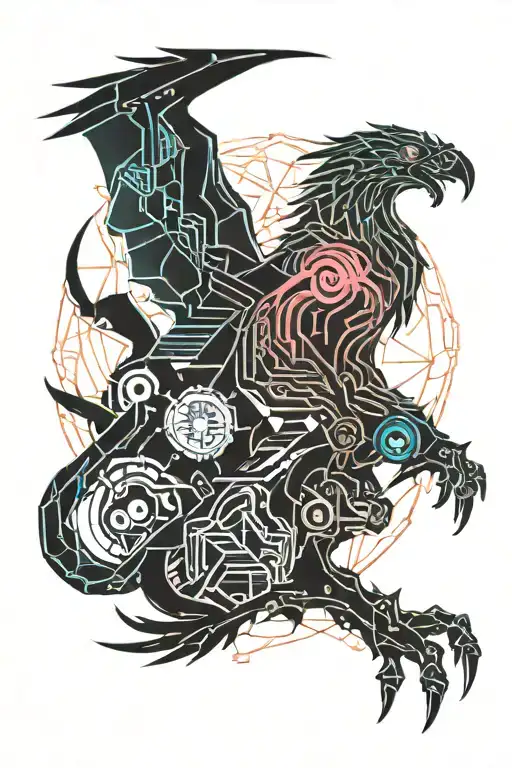 Love Lion Eagle Dragon Flying