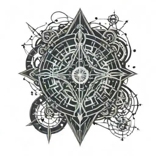 Hourglass Inside A Crosshair