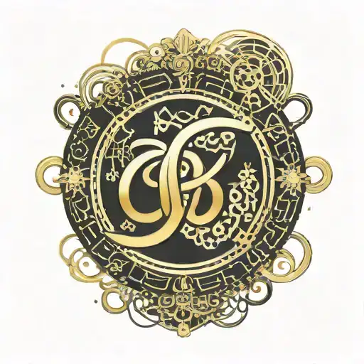 Gold Infinity Symbol On A Black Background With The Name Lucas On The Infinity Symbol