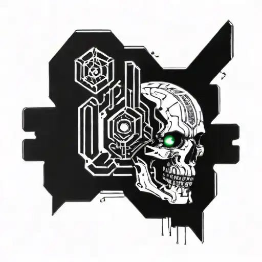 Cyberpunk Tattoo Sketch