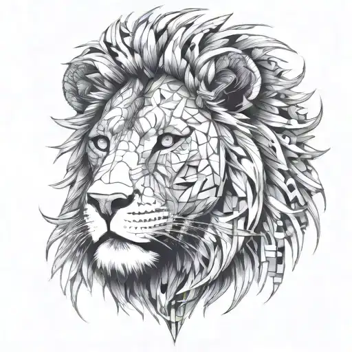 Lion Front Facing