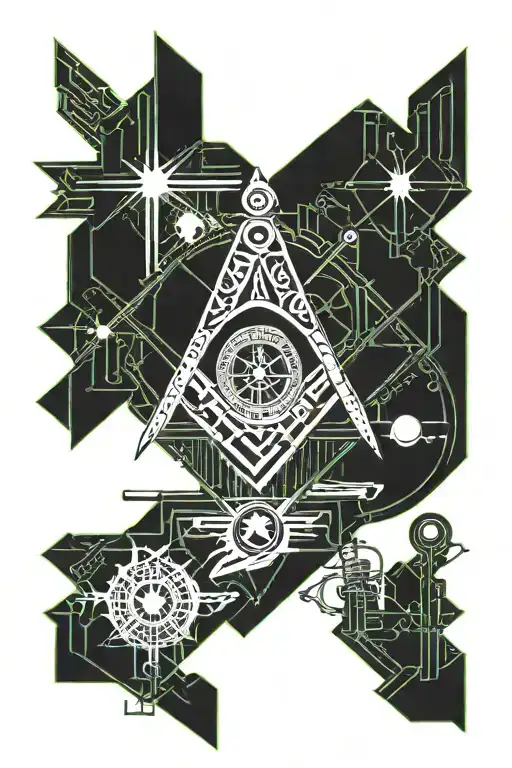 Shriners Masonic Square And Compass