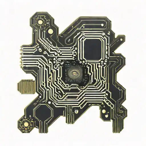 Black And Metal Gold Parts Motherboard Atx Cpu Ram 12 Pin Power Connector Circuits Gpu