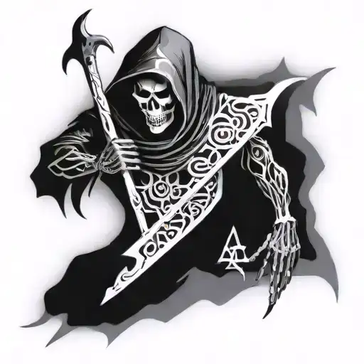 Grim Reaper With Scythe