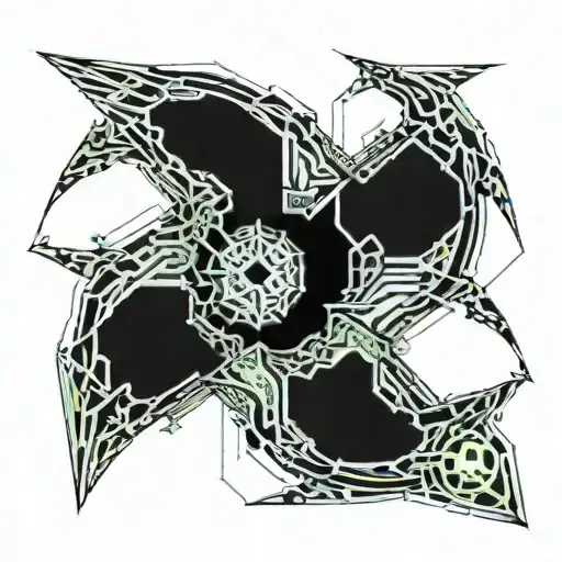 A Being Whose Left Half Is An Angel And The Right Half A Demon