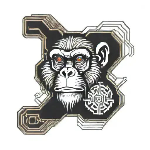 Monkey D Shape Surrounded