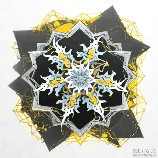 Edelweiss Stemless Flower On Solar Plexus