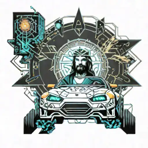 Jesus In A Supra Mk4 Driving