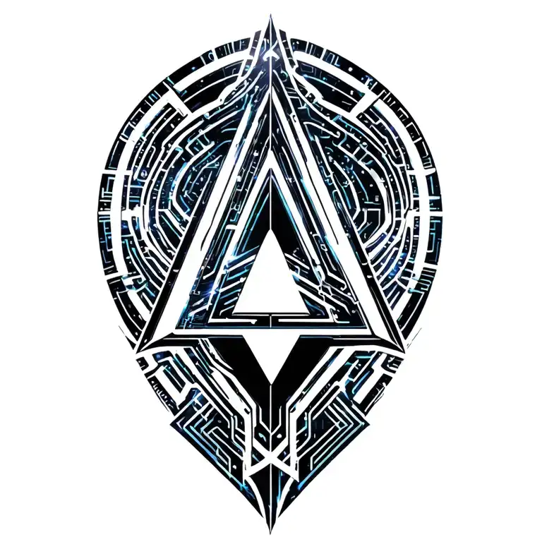 Initials A Nad L Font Tattoo Design