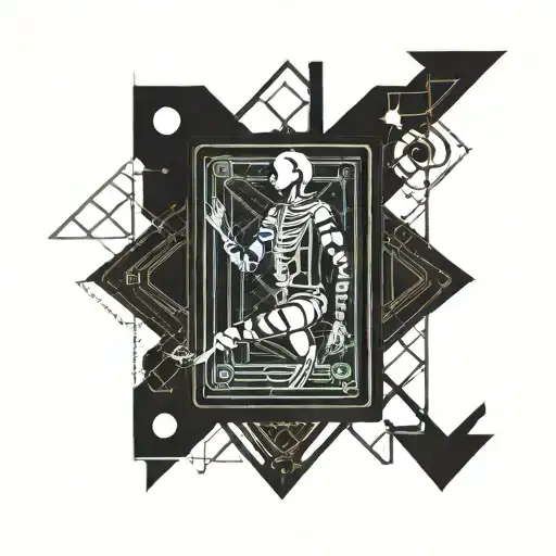 The Hanged Man Tarot Card Featuring