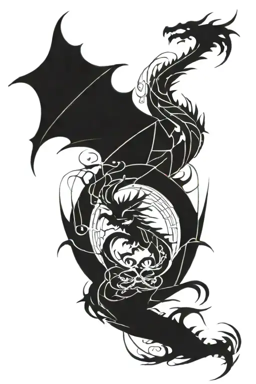 Dragon And Phenix Full Sleeve