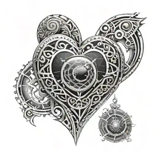 Moon Heart Shaped Locket