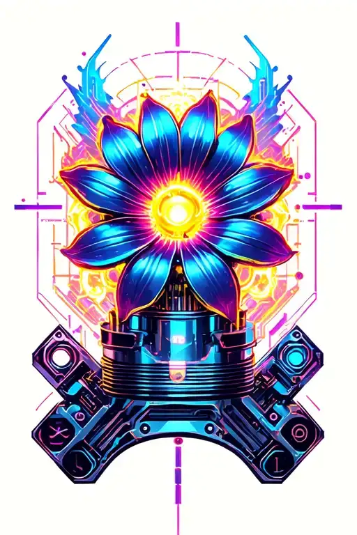 Engine Piston Flower