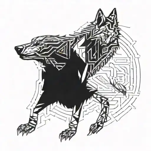 Animal Wolf Standing