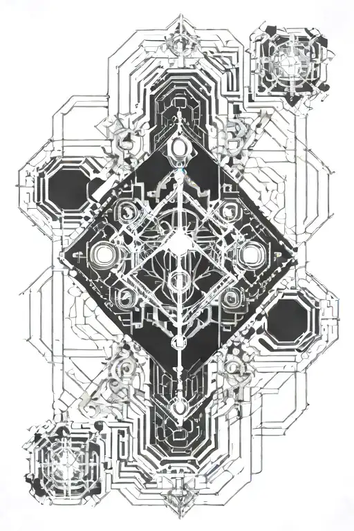 Black And White Geo Patern