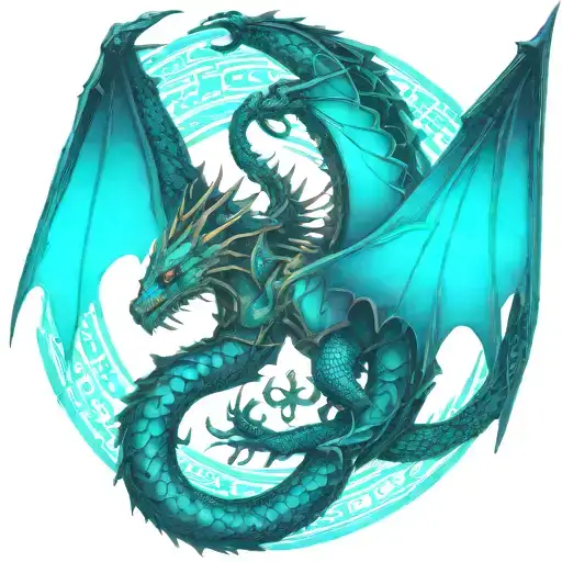 Bipolar Affectivity Dragon Two Heads Remove Wing Attached