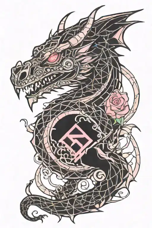 Rose Themed Dragon
