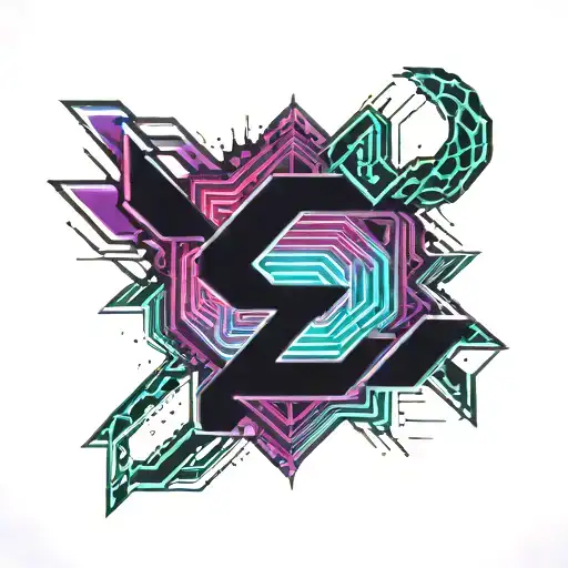 Initial Spfr In Blue Purple Green And Red