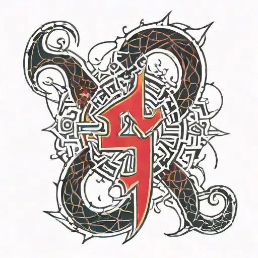 New Jersey Devils Logo On Fire