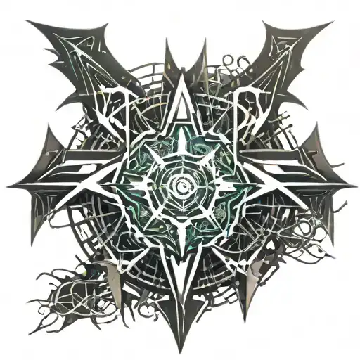 Batman Symbol With Spikes