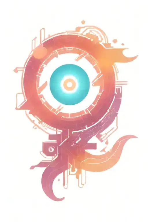 Greek Eye Symbol Formed