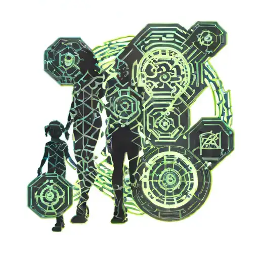 Dad And Daughter Walking