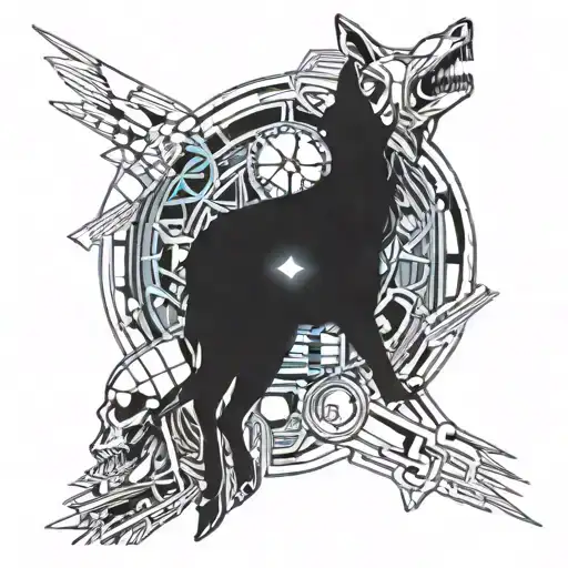 Inner Fore Arm Wolf Howling To The Moon Outer Forearm Chester Skull Taking Off Mask