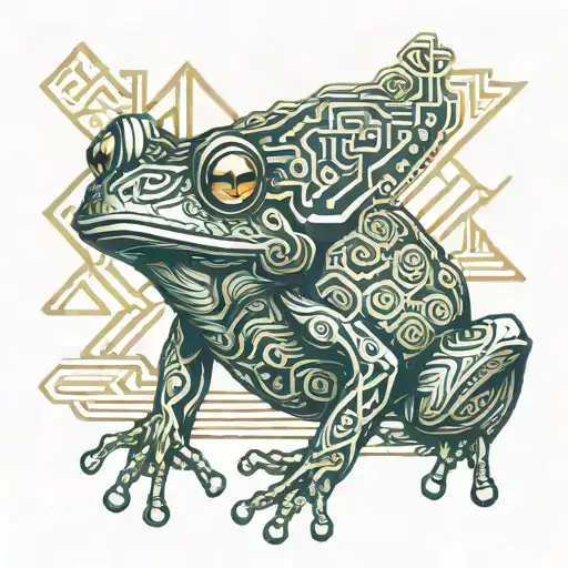 Frog In Traditional Chinese Beach