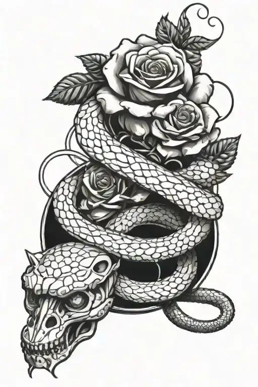 Snake And Rose