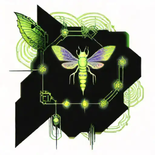 Lotus And Dragonfly Hovering