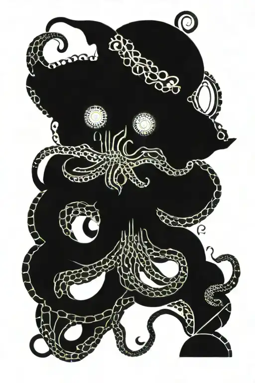 Octopus Wrapping Tentacles